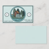Sommerjugendlager Bucht Insel mit Sonderzeichen Visitenkarte (Vorne/Hinten)