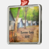 Sommerkabinen Silbernes Ornament (Links)