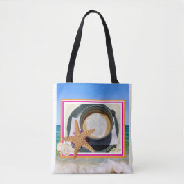 Sommerkaffee Nachtisch Ozean Blick Tote Tasche. Tasche