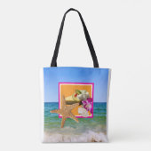 Sommerkaffee Nachtisch Ozean Blick Tote Tasche. Tasche (Rückseite)