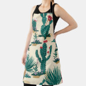 Sommerkaktus blühende WüstenPrint Schürze (InSitu)