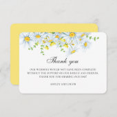 Sommerkamille. Frühjahrsgarten Blume Hochzeit Dankeskarte (Vorne/Hinten)