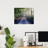 Sommerkämme, die die Schmutzstraße abdecken Poster (Heimbüro)