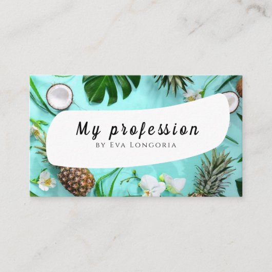 Sommerkarte Visitenkarte (Vorderseite)