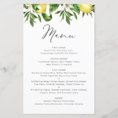 Sommerkarte "Watercolor Lemon and Greenerity" (Vorderseite)