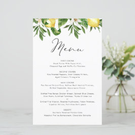 Sommerkarte "Watercolor Lemon and Greenerity"