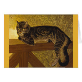 Sommerkatze auf Balustrade Steinlen
