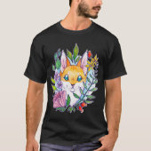 Sommerkatze der Blume T-Shirt (Vorderseite)