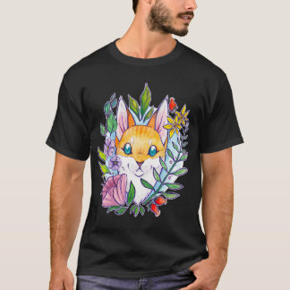 Sommerkatze der Blume T-Shirt