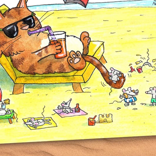 Sommerkatze Postkarte