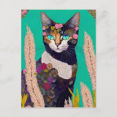 Sommerkatze, Postüberquerung Postkarte (Vorderseite)