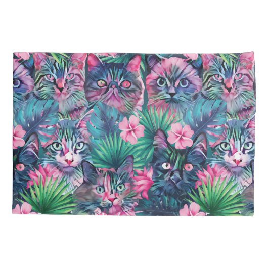 Sommerkatzen Kissenbezug (Rückseite)