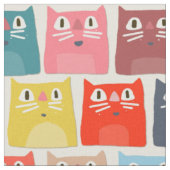 Sommerkatzen Stoff (Nahaufnahme)