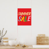 Sommerkauf, Boutique Verkauf Poster (Küche)