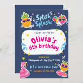 Sommerkid's Geburtstagsparty Einladung (Vorne/Hinten)