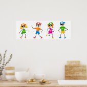 Sommerkinder Poster (Küche)