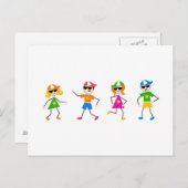 Sommerkinder Postkarte (Vorne/Hinten)