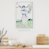 Sommerkleid in Ceylon von Charles Martin (1920) Poster (Küche)