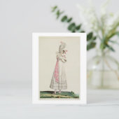 Sommerkleid, Modeplatte aus "Incroyables et m Postkarte (Stehend Vorderseite)