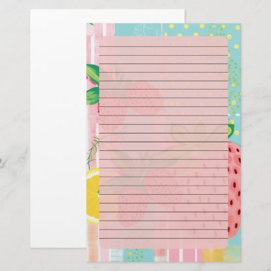 Sommerkleidung Briefpapier (Vorne/Hinten)