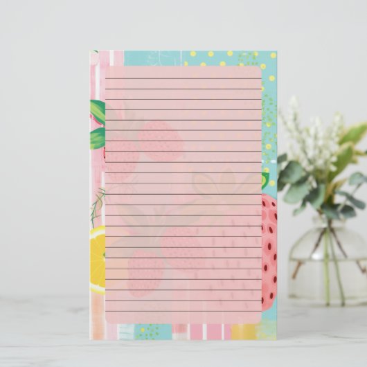 Sommerkleidung Briefpapier (Stehend Vorderseite)