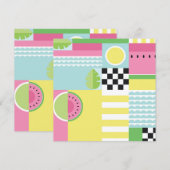 Sommerkleidung, buntes Mosaik (Vorne/Hinten)