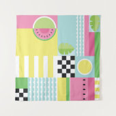 Sommerkleidung, buntes Mosaik Wandteppich (Vorderseite (Horizontal))