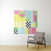 Sommerkleidung, buntes Mosaik Wandteppich (Beispiel (Horizontal))