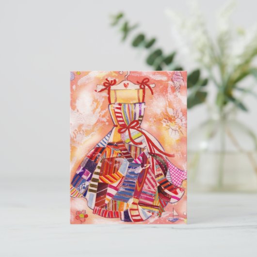 Sommerkleidung Postkarte (Stehend Vorderseite)