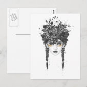 Sommerkönigin Postkarte (Vorne/Hinten)