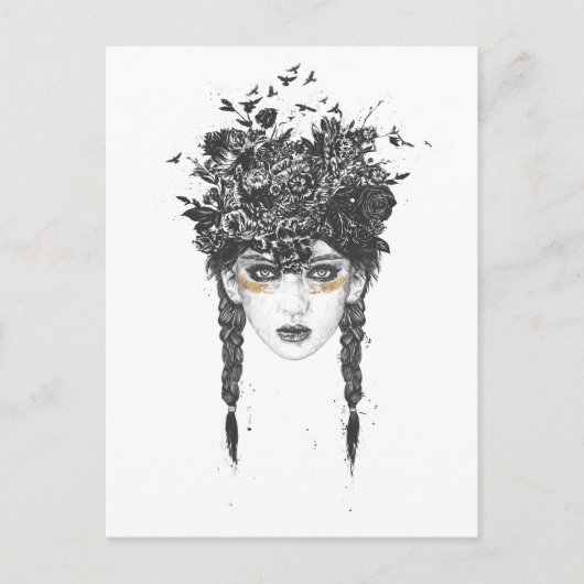 Sommerkönigin Postkarte (Vorderseite)