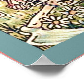 Sommerkönigin ~ Vintage Jugendstildruckerei Poster (Ecke)