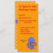 Sommerkrake Einladung (Vorne/Hinten)