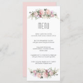 Sommerküche Rose Blumenkost oder Duschmenü Menükarte (Vorne/Hinten)