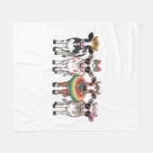 Sommerkühe, Beach Farm Fleecedecke (Vorderseite (Horizontal))