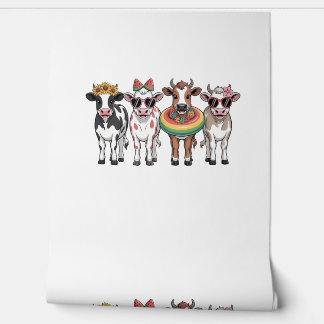 Sommerkühe PNG, Strandfarm Tapete