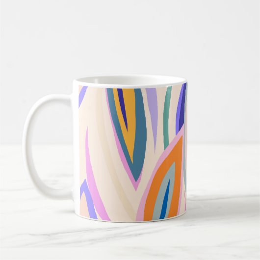 Sommerkunst: Kreatives Muster Kaffeetasse (Links)