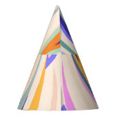 Sommerkunst: Kreatives Muster Partyhütchen (Rückseite)