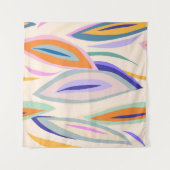 Sommerkunst: Kreatives Muster Wandteppich (Vorderseite (Horizontal))