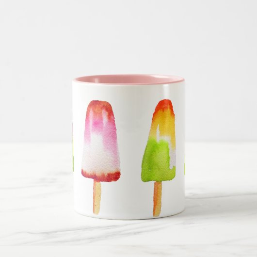 Sommerkunst Zweifarbige Tasse (Mittel)