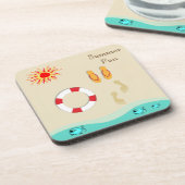 Sommerküste Getränkeuntersetzer (Linke Seite)