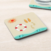 Sommerküste Getränkeuntersetzer (Linke Seite)