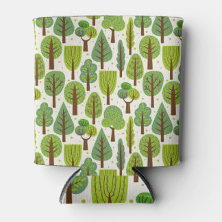 Sommerküste: Grünes, nahtloses Muster Dosenkühler