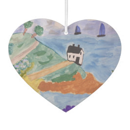 Sommerküste und Blume Air Freshener Autolufterfrischer