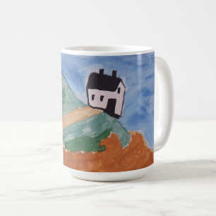 Sommerküste und Blume Kaffeetasse