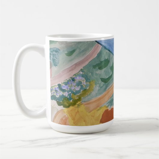 Sommerküste und Blume Kaffeetasse (Links)