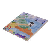 Sommerküste und Blume Keramik Tile Fliese (Seite)