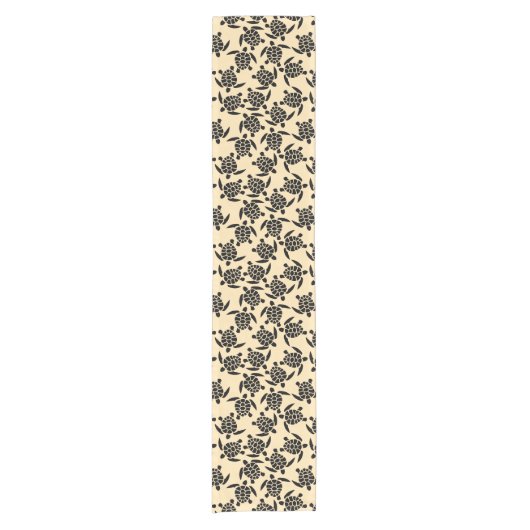 Sommerküstenartig wiederholt Schildkrötenmuster Kurzer Tischläufer (Vorderseite)