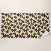 Sommerküstenartig wiederholt Schildkrötenmuster Strandtuch (Vorderseite)