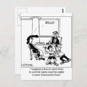 Sommerlager als Zuhause-Verbesserungsdarlehen Postkarte (Vorne/Hinten)
